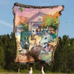 ACNH Woven Tapestry Throw Blanket – Adorable Wall Art, Room & Home Decor, Cozy Throw - Image 4