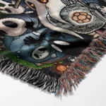 Hollow Game Pixel Woven Tapestry Throw Blanket – Fun Wall Rug, Room Decor, Cozy Home Decor - Image 6