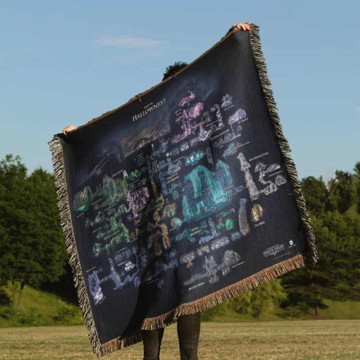 Hollow Game Woven Tapestry Throw Blanket – Stylish Wall Rug, Cozy Room Decor, Perfect Gift - Image 3