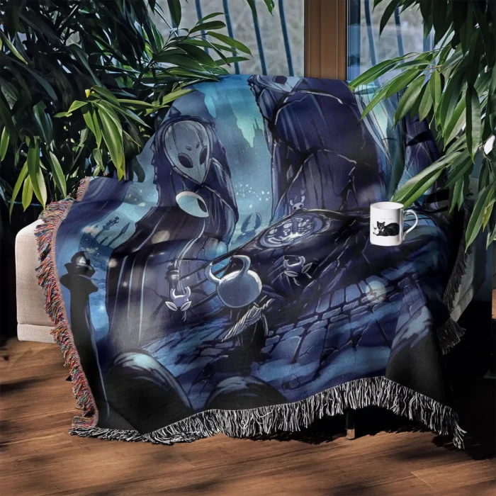 Hollow Game Woven Tapestry Throw Blanket – Unique Wall Art, Room Decor, Cozy Home Decor, Perfect Gift - Image 3