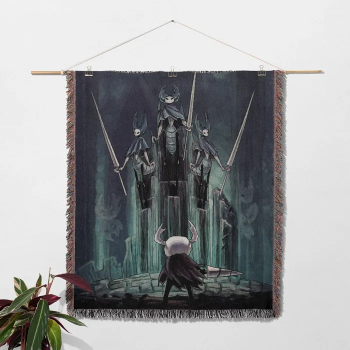 Hollow GamePixel Woven Tapestry Throw Blanket – Fun Wall Art, Room Decor, Picnic Mat, Perfect Collectible - Image 2