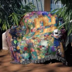 Kirby Woven Tapestry Throw Blanket – Cute Wall Art, Cozy Room Decor, Home Decor, Perfect Gift - Image 4