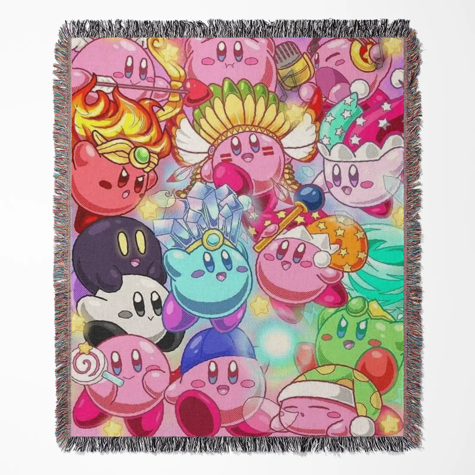 game-woven-tapestry-throw-blanket-637 Kirby woven tapestry throw blanket, featuring unique room decor and cozy home decor, perfect for adding personality to your living space.