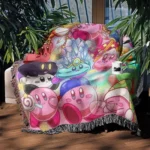 Kirby Woven Tapestry Throw Blanket – Unique Room Decor, Wall Art, Cozy Home Decor - Image 3