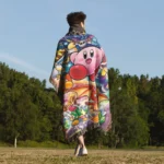 Kirby Retro Game Woven Tapestry Throw Blanket – Epic Wall Rug, Room Decor, Collectible Accent - Image 5