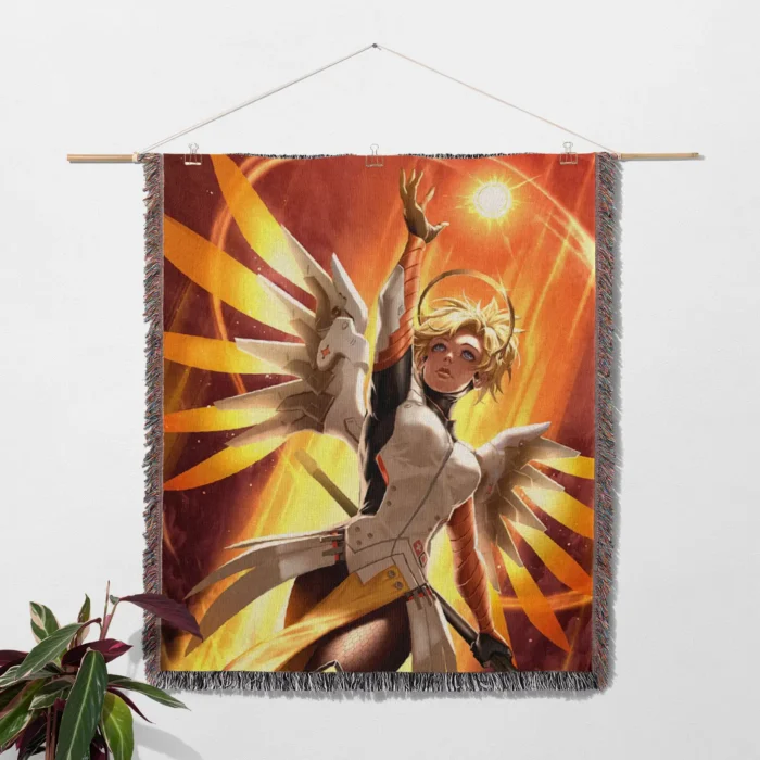 OW Mercy Woven Tapestry Throw Blanket – Unique Wall Art, Room Decor, Cozy Home Decor, Perfect Gift - Image 2