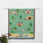 ACNH Woven Tapestry Throw Blanket – Popular Wall Hanging, Room & Home Decor, Fun Gift - Image 2