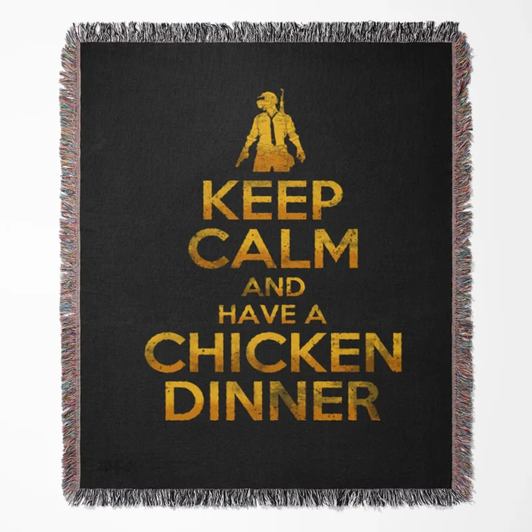 PlayerUnknown's Battlegrounds woven tapestry throw blanket, designed with cool wall rug and room decor, perfect as a collectible item and home decor for PUBG fans.