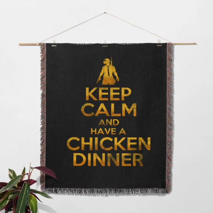 PUBG Woven Tapestry Throw Blanket – Cool Wall Rug, Room Decor, Collectible Merch, Home Decor - Image 2