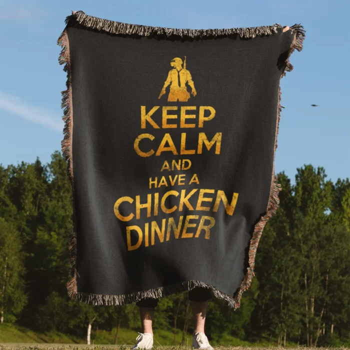 PUBG Woven Tapestry Throw Blanket – Cool Wall Rug, Room Decor, Collectible Merch, Home Decor - Image 4