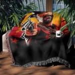 RDR Woven Tapestry Throw Blanket – Unique Wall Art, Cozy Room Decor, Collectible Accent - Image 3