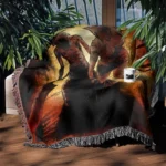 Silent Woven Tapestry Throw Blanket – Dark Wall Rug, Room Decor, Collectible Merch - Image 3