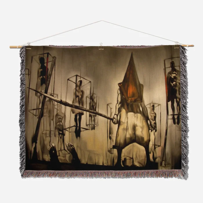 Silent Woven Tapestry Throw Blanket – Unique Wall Art, Room Decor, Home Decor Accent - Image 2