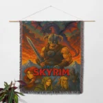 Skyrim Woven Tapestry Throw Blanket – Cool Wall Art, Room Decor, Home Decor, Collectible Gift - Image 2