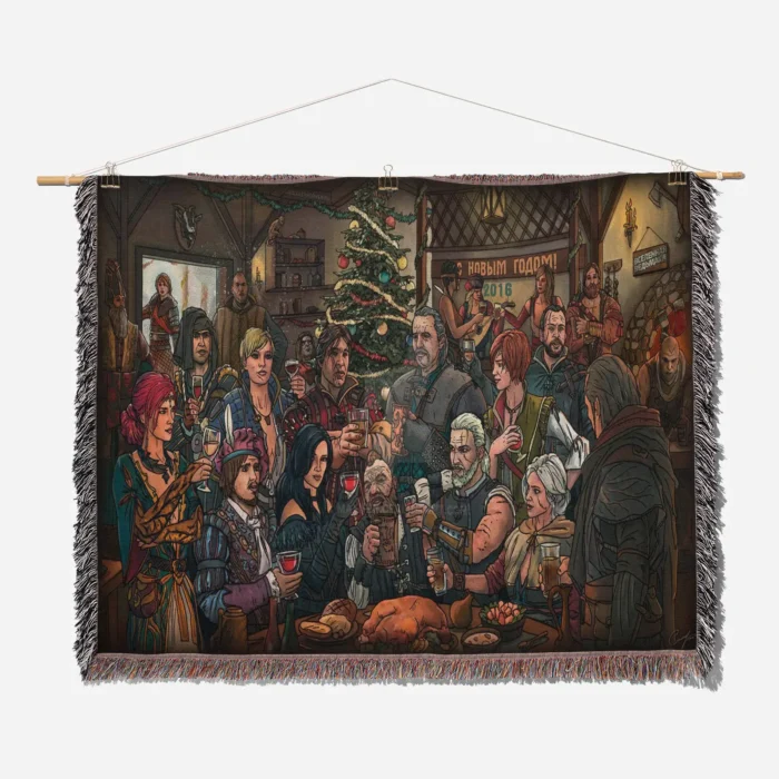 Witcher Woven Tapestry Throw Blanket – Epic Wall Rug, Room Decor, Collectible Merch - Image 2