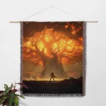 WOW The World Tree Woven Tapestry Throw Blanket – Fun Wall Art, Room Decor, Picnic Mat, Perfect Gift - Image 2