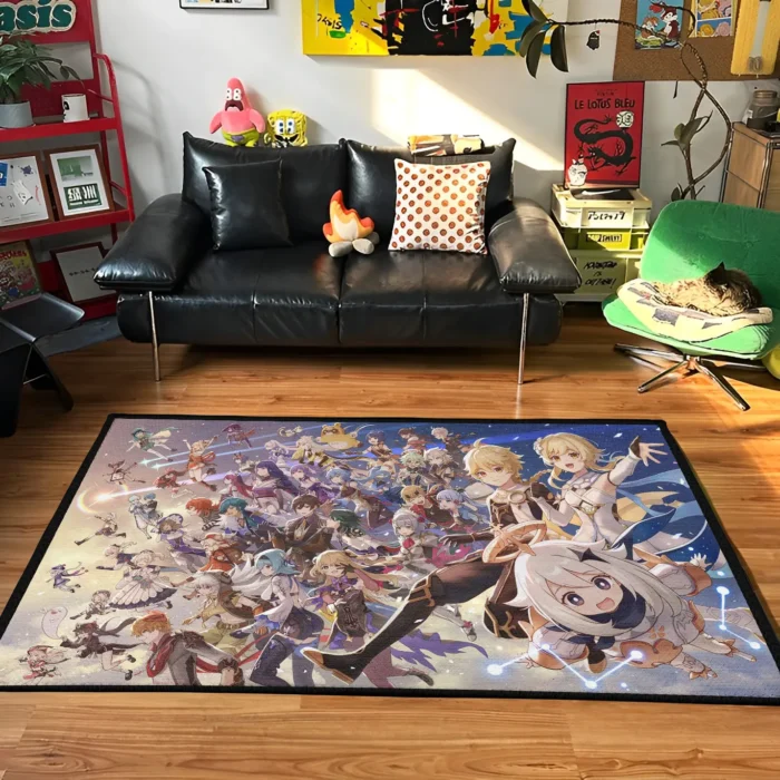 GI Game Rug – Stylish Anime Rug for Otaku Room or Fan Gift - Image 2