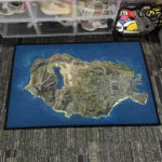 Los Santos Map Rug – Unique Decor Rug for Game Room or Fans - Image 4