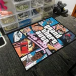 Vice City Rug – Retro Rug for Boys Room or Collector Decor - Image 3