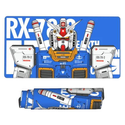 This RX-78-2 mouse pad is a classic Gundam desk mat, perfect for anime collectors, gaming setups, or otaku rooms. A must-have mecha anime gift.