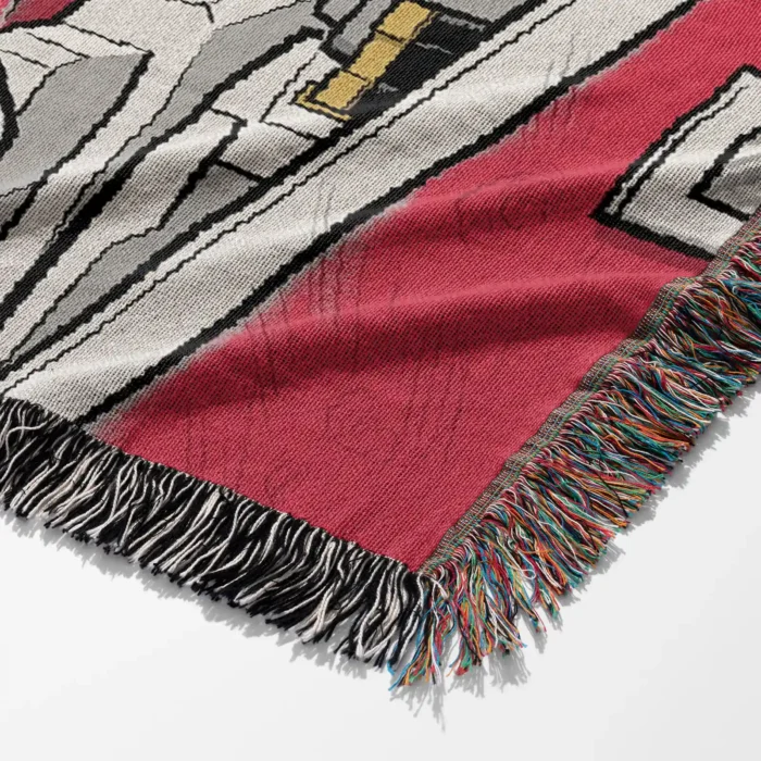 Gdam Woven Tapestry Throw Blanket – Classic Wall Art, Room & Home Decor, Mecha Collector Accent - Image 6