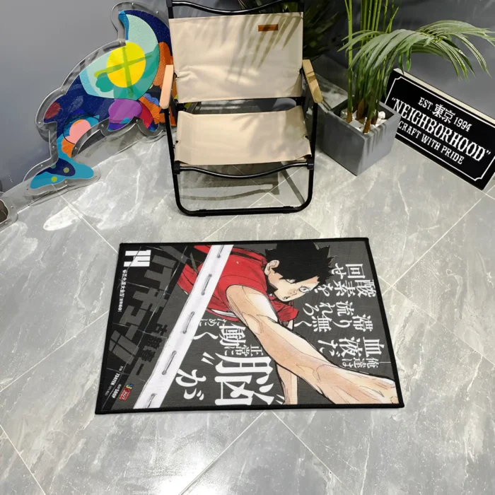 Haikyuu Kuroo Tetsurou Rug – Unique Rug for Game Room Setup - Image 3