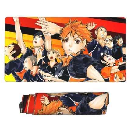 This Haikyuu mouse pad is a cool anime desk mat, great for otaku bedrooms, gaming setups, or collector spaces. A fun and unique gift for fans.