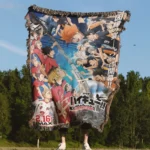 Haikyuu Manga Cover Woven Tapestry Throw Blanket – Stylish Wall Rug, Room & Home Decor, Volleyball Fans Gift - Image 4