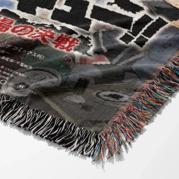 Haikyuu Manga Cover Woven Tapestry Throw Blanket – Stylish Wall Rug, Room & Home Decor, Volleyball Fans Gift - Image 6