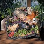 Haikyuu Manga Cover Woven Tapestry Throw Blanket – Unique Throw, Room & Home Decor, Anime Fan Gift - Image 3