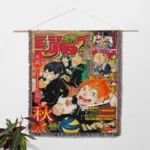 Haikyuu Manga Cover Woven Tapestry Throw Blanket – Energetic Wall Rug, Room & Home Decor, Collectible Gift - Image 2