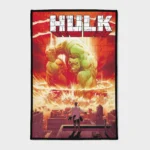 For *Marvel* fans, this Hulk comic cover rug is a must-have. Ideal for bedrooms or comic fan decor, it adds a powerful and iconic touch to your space.