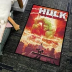 Hulk Comic Cover Rug – Epic Marvel Rug for Bedroom or Comic Fan Decor - Image 4