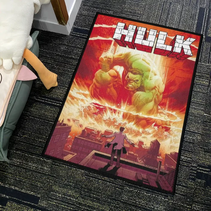 Hulk Comic Cover Rug – Epic Marvel Rug for Bedroom or Comic Fan Decor - Image 4