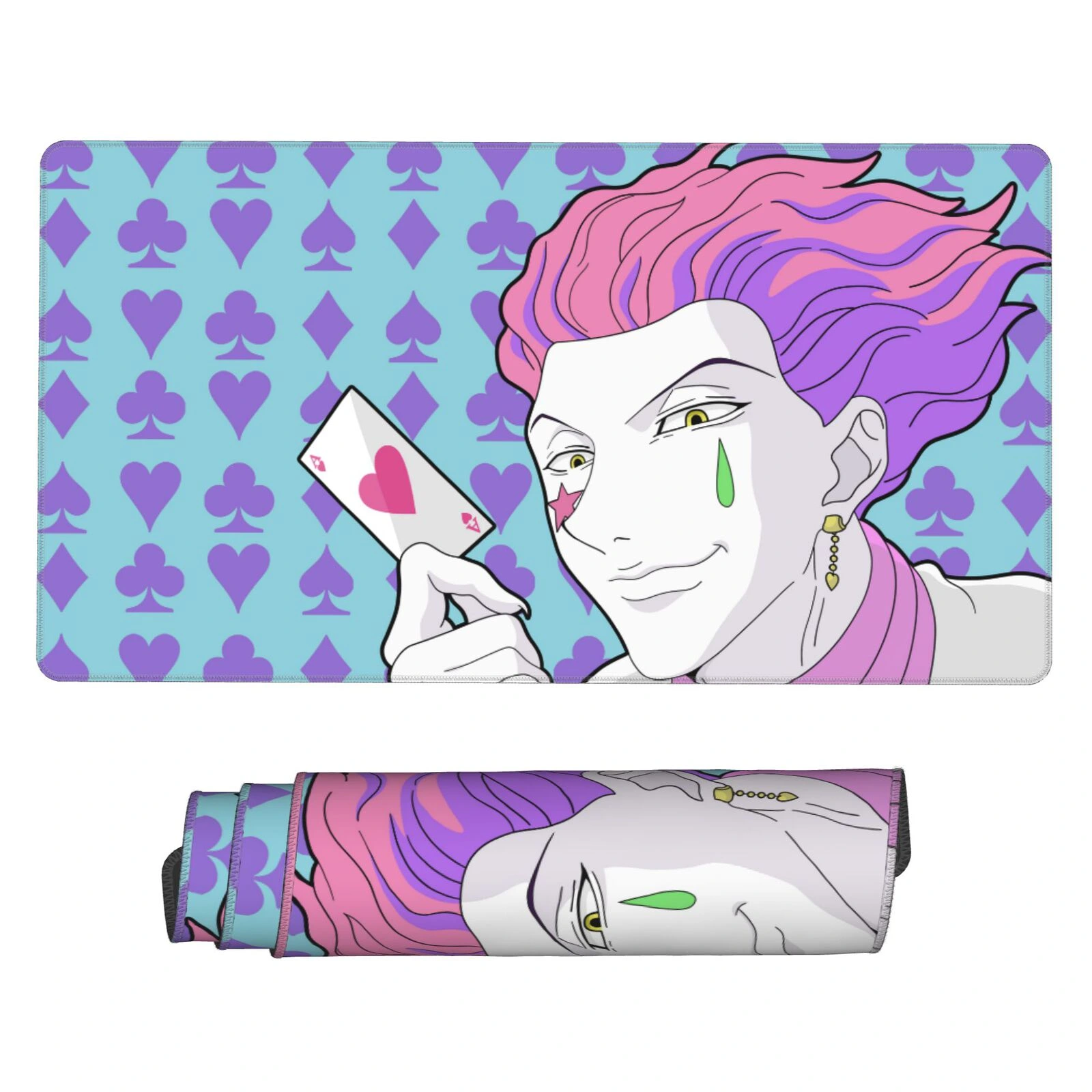 hunter-x-hunter-hisoka-mouse-pad-1 This Hisoka mouse pad is a stylish Hunter x Hunter desk mat, ideal for fan collections, gaming setups, or otaku bedrooms. A standout piece for HXH fans.
