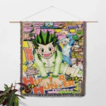 HxH Manga Cover Anime Woven Tapestry Throw Blanket – Collectible Wall Art, Home & Room Decor - Image 2
