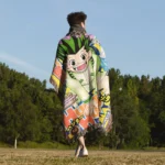 HxH Manga Cover Anime Woven Tapestry Throw Blanket – Collectible Wall Art, Home & Room Decor - Image 5