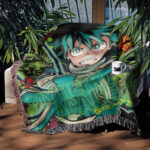 MHA Manga Cover Anime Woven Tapestry Throw Blanket – Iconic Throw, Room & Home Decor, Perfect Gift - Image 3