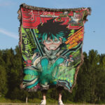 MHA Manga Cover Anime Woven Tapestry Throw Blanket – Iconic Throw, Room & Home Decor, Perfect Gift - Image 4