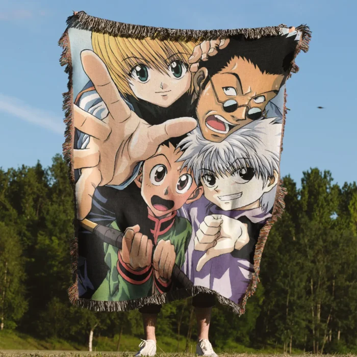 HxH Anime Woven Tapestry Throw Blanket - Cool Anime Room Decor Wall Art Rug Gift Idea - Image 4