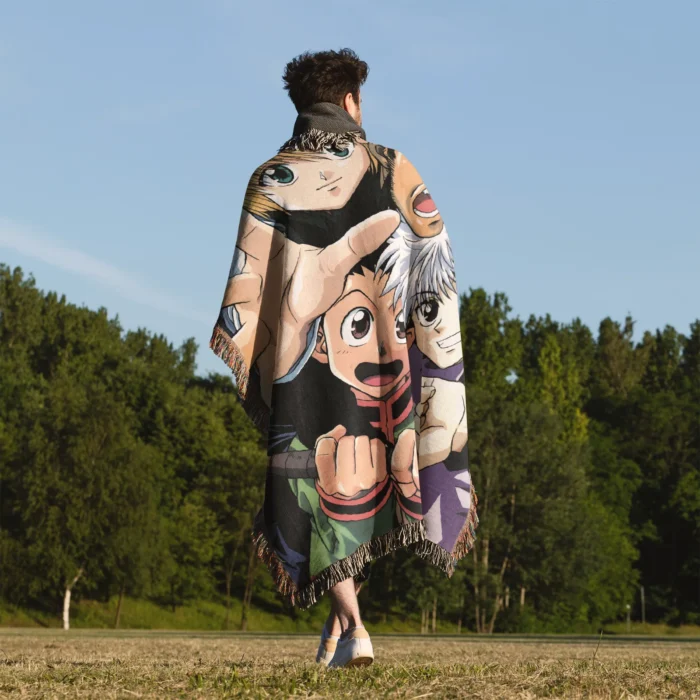 HxH Anime Woven Tapestry Throw Blanket - Cool Anime Room Decor Wall Art Rug Gift Idea - Image 5