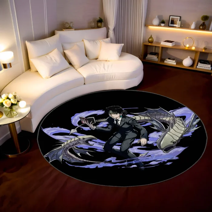 Chrollo Round Rug – Stylish Carpet for Room Decor or Collector Display - Image 2