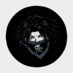 For fans of *Hunter x Hunter*, this Feitan round rug adds a cool and edgy vibe to your otaku bedroom or character-themed setup. It brings the character’s fierce presence into your space.
