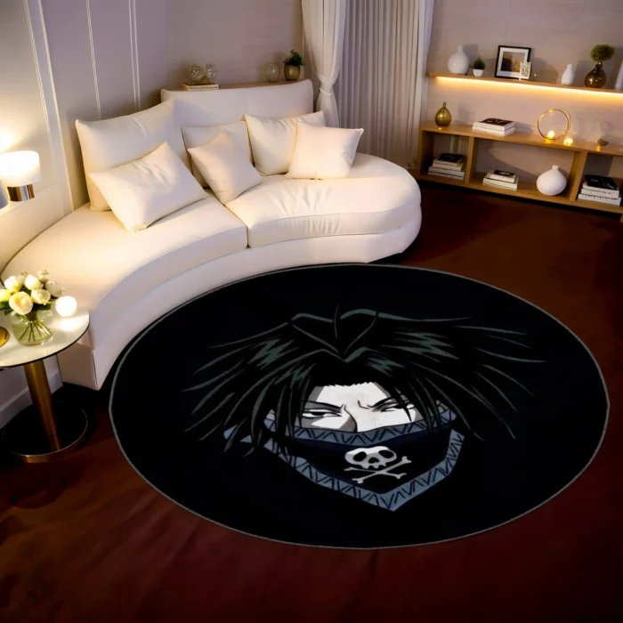 Feitan Round Rug – Cool Mat for Otaku Bedroom or Character-Themed Setup - Image 2