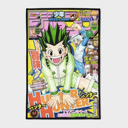 Bring the energy of *Hunter x Hunter* to your boys' room with this stylish HXH Jump cover rug. It’s a great gift for fans and adds a bold touch to your space.