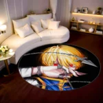Kurapika Round Rug – Fun Floor Mat for Bedroom or Collector Gift - Image 2