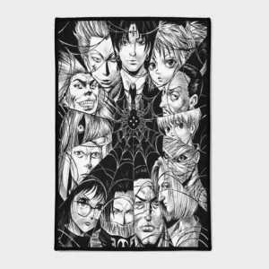 For *Hunter x Hunter* fans, this Phantom Troupe rug brings the notorious group’s vibe into your space. It’s perfect for gaming rooms or as a fan-themed decor piece.