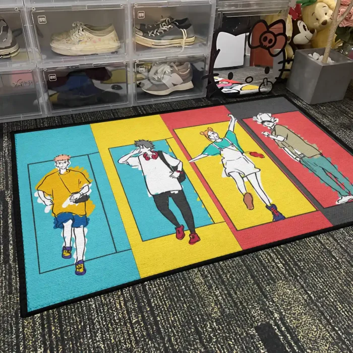JJK Anime Character Rug – Unique Floor Mat for Boys Bedroom or Gaming Room Decor - Image 4
