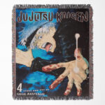 JJK Satoru Gojo Anime Woven Tapestry Throw Blanket – Popular Wall Art, Room & Home Decor, Perfect Gift