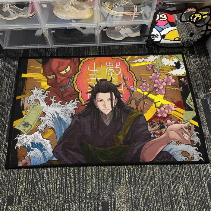 Suguru Geto Rug – Cool Floor Rug for Boys Room or Collector Gift - Image 4